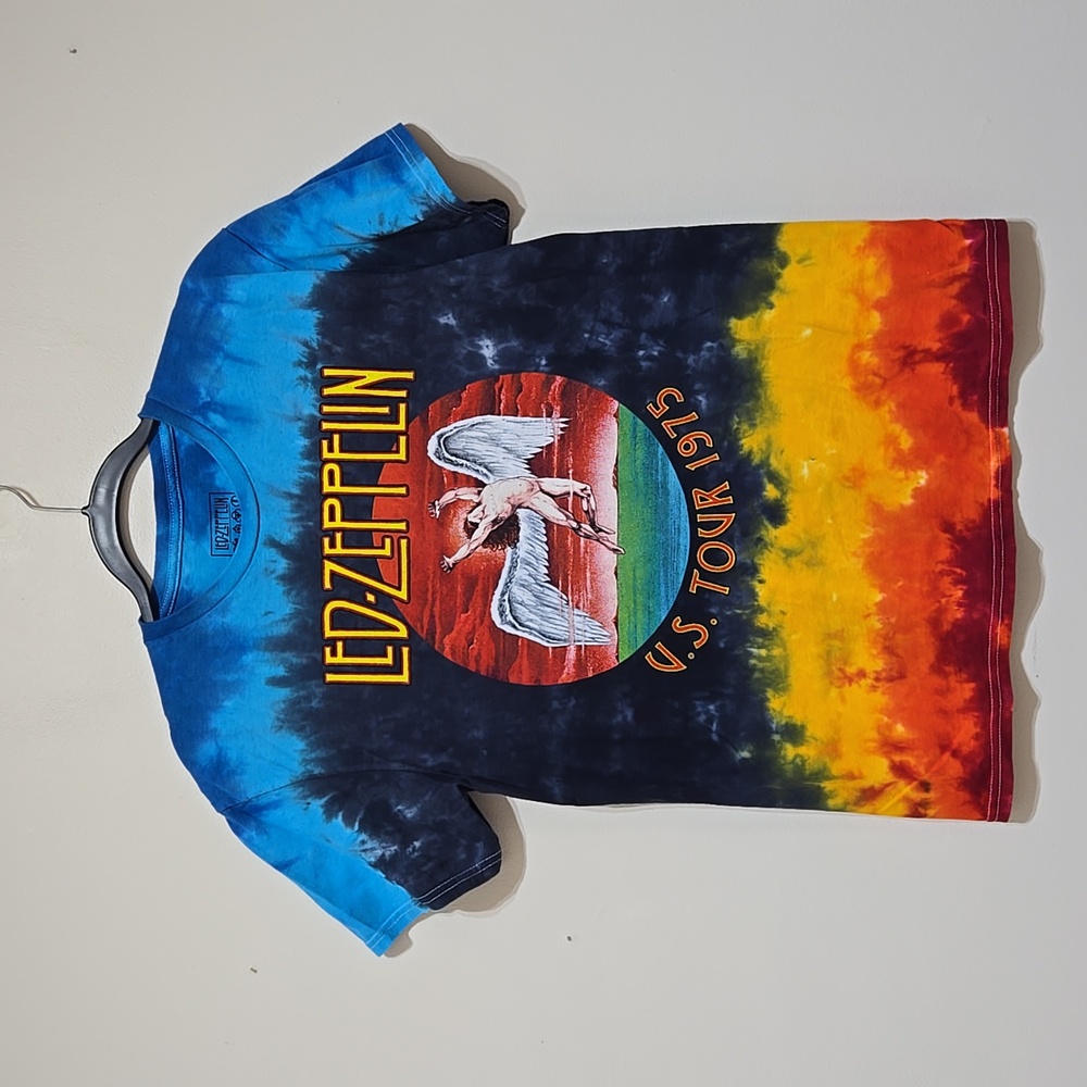 Led-Zeppelin U.S. Tour 1975 Tie-Dye Short Sleeve Tee